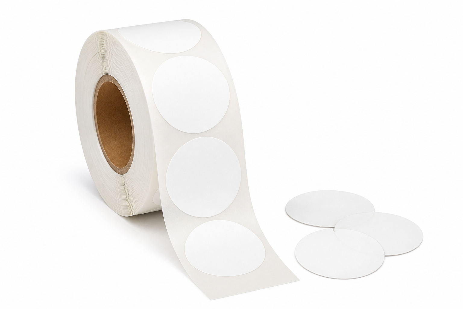 Etiquetas adhesivas circulares (rollo 1.000)